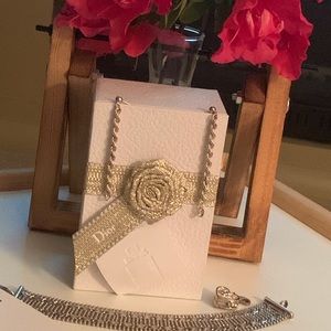 Beautiful 925 silver set: bracelet and earrings!